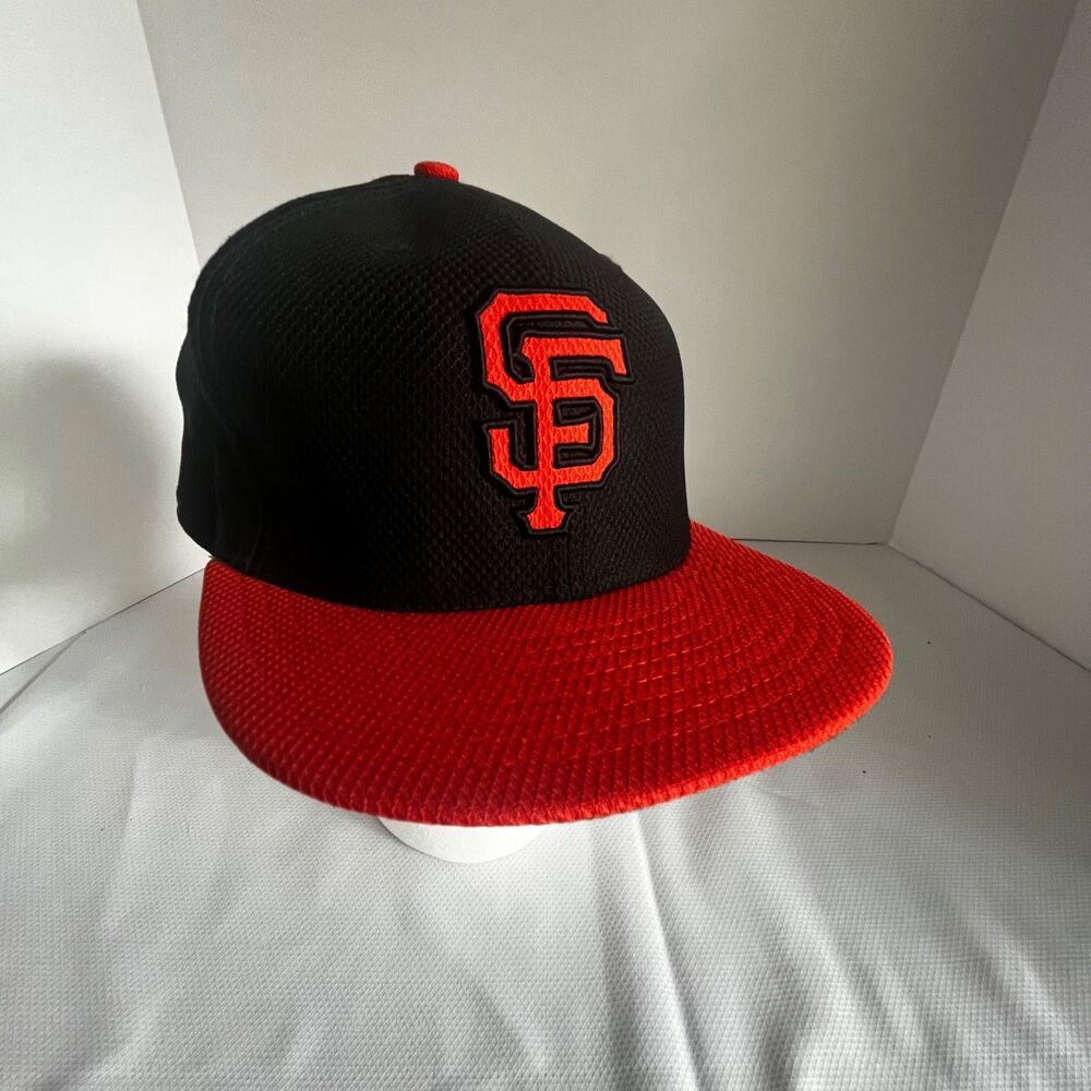 NEW - San Francisco Giants MLB New Era On Field Fitted Baseball Cap Hat Sz 7 5/8
